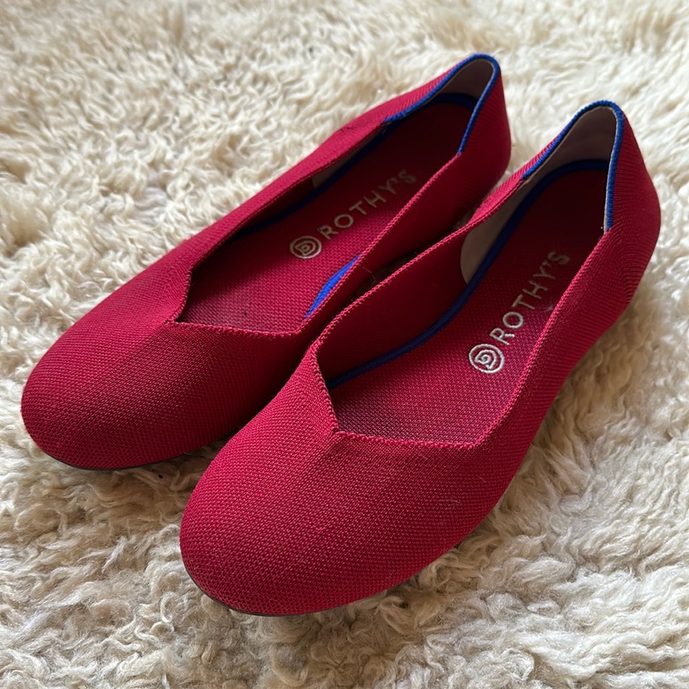 Rothy’s flat scooter red size 11.5 women’s